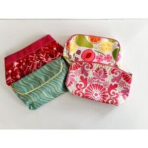 Clinique Mixed Lot Of 4 Cosmetics Makeup Travel Bags